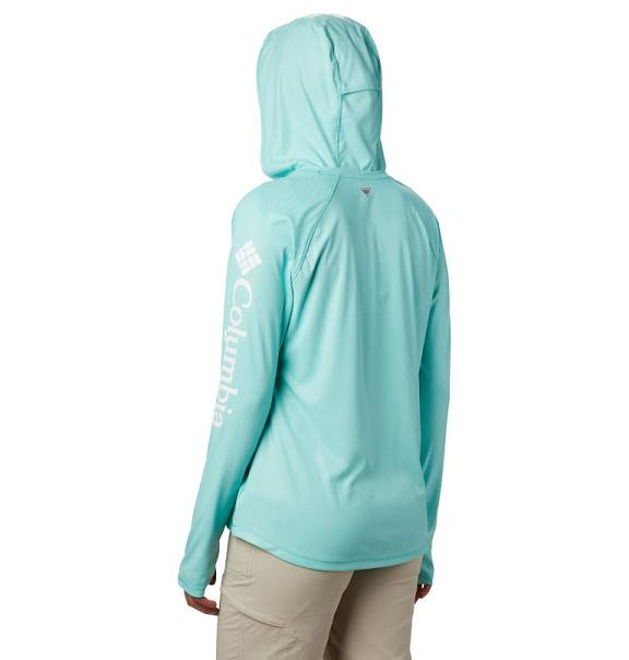 Columbia PFG Tidal Deflector Hoodies Blue For Women's NZ47015 New Zealand